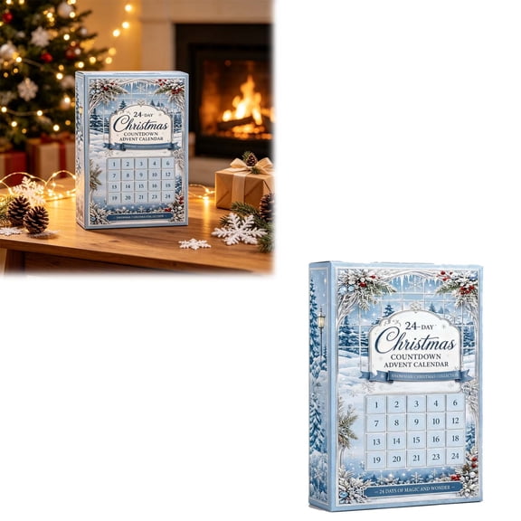 Christmas Advent Calendar 2026, Snowman Advent Calendar,24 Days 2d Acrylic Snowman Christmas Countdown Surprises Gift for Kids Adults