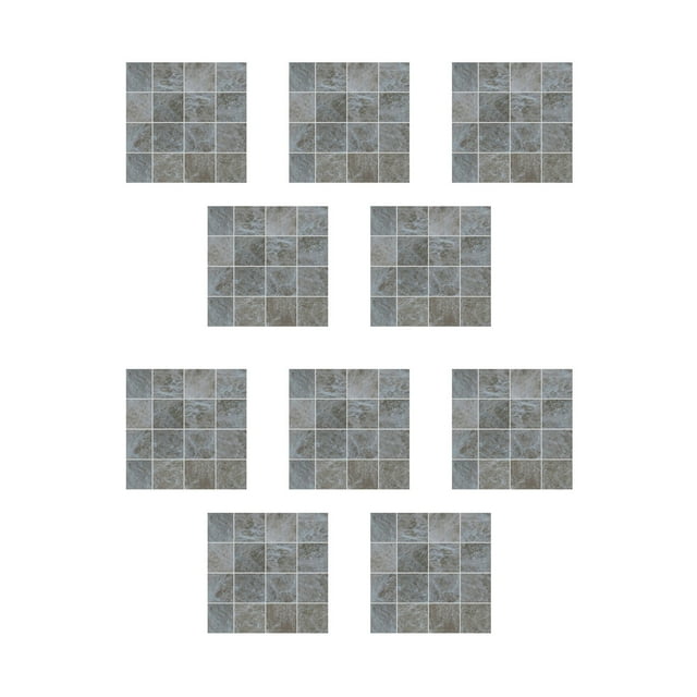 Birdeem 10Pc Crystal Tile Stickers Diy Self-Adhesive Wall Stickers