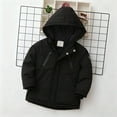 thumbnail image 4 of Cethrio Boys Winter Coats Size 8, Warm Windproof Zip up Thickened Winter Jackets with Hood Black, 4 of 7
