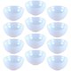 thumbnail image 1 of Miniature Bowls 12Pcs White Plastic Kitchen Pretend Play Toys Cultivates Kids' Skills for Decor, 1 of 4