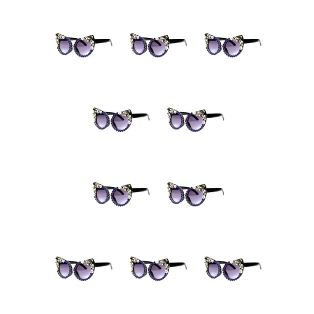 Minnieouse Gafas de sol vintage Moda para amantes retro Gafas de sol vintage ligeras y portátiles azul azul 10Conjunto