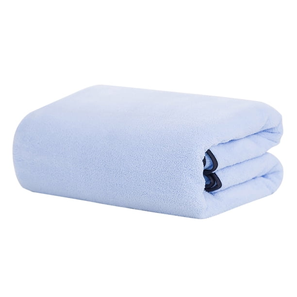 Toalla de Baño Grande de Terciopelo para Adultos, Manta Absorbente para El Hogar - Gris | Morado | Azul