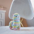 thumbnail image 2 of Yuedong Cartoon Sika Deer Plush Toy Doll Rainbow Lattice Giraffe Sleeping Pillow Children's Christmas and New Year gift, 2 of 10