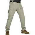 thumbnail image 6 of CCRFTGI Men's Convertible Pants Zip Off Cargo Pants Lightweight Hiking Quick Dry Work Trousers to Shorts Apparel Khaki M, 6 of 6