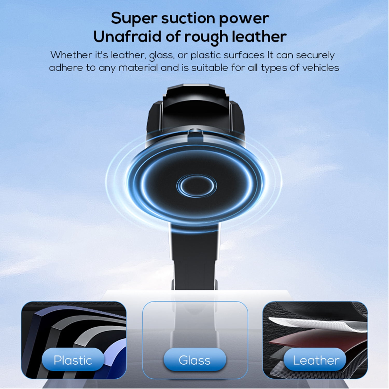 Car Fan, Rechargeable Car Fan with 3 Speeds, Low Noise, Strong Magnetic/Vacuum Suction Cup, No Trace Removable, Car Suction Cup Fan for Vehicle Truck Suv Car Van Rv Pickup