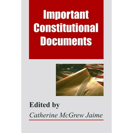 Important Constitutional Documents - eBook (Best Way To Protect Important Documents)