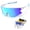 Glossy White, variant on Black Sport Cycling Glasses for Men and Women, Big Frame Sunglasses with 5 Interchangeable Polarized Lenses, UV400 Protection for Running, Hiking and Outdoor Sports