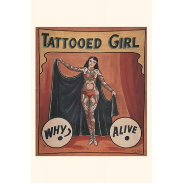 Pocket Sized - Found Image Press Journals: Vintage Journal Tattooed Girl (Paperback)