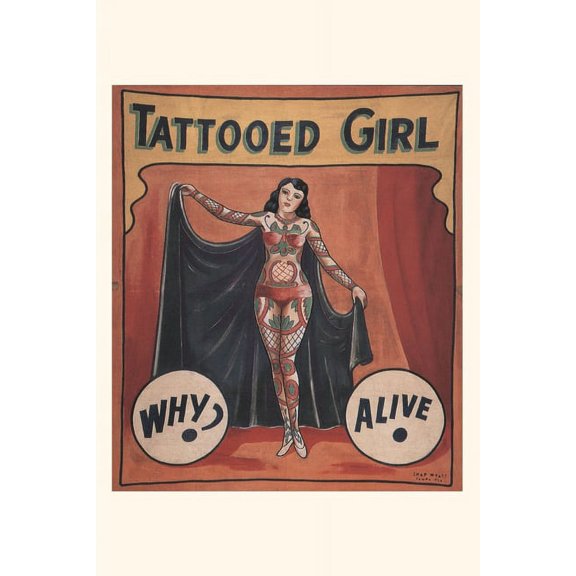 Pocket Sized - Found Image Press Journals: Vintage Journal Tattooed Girl (Paperback)