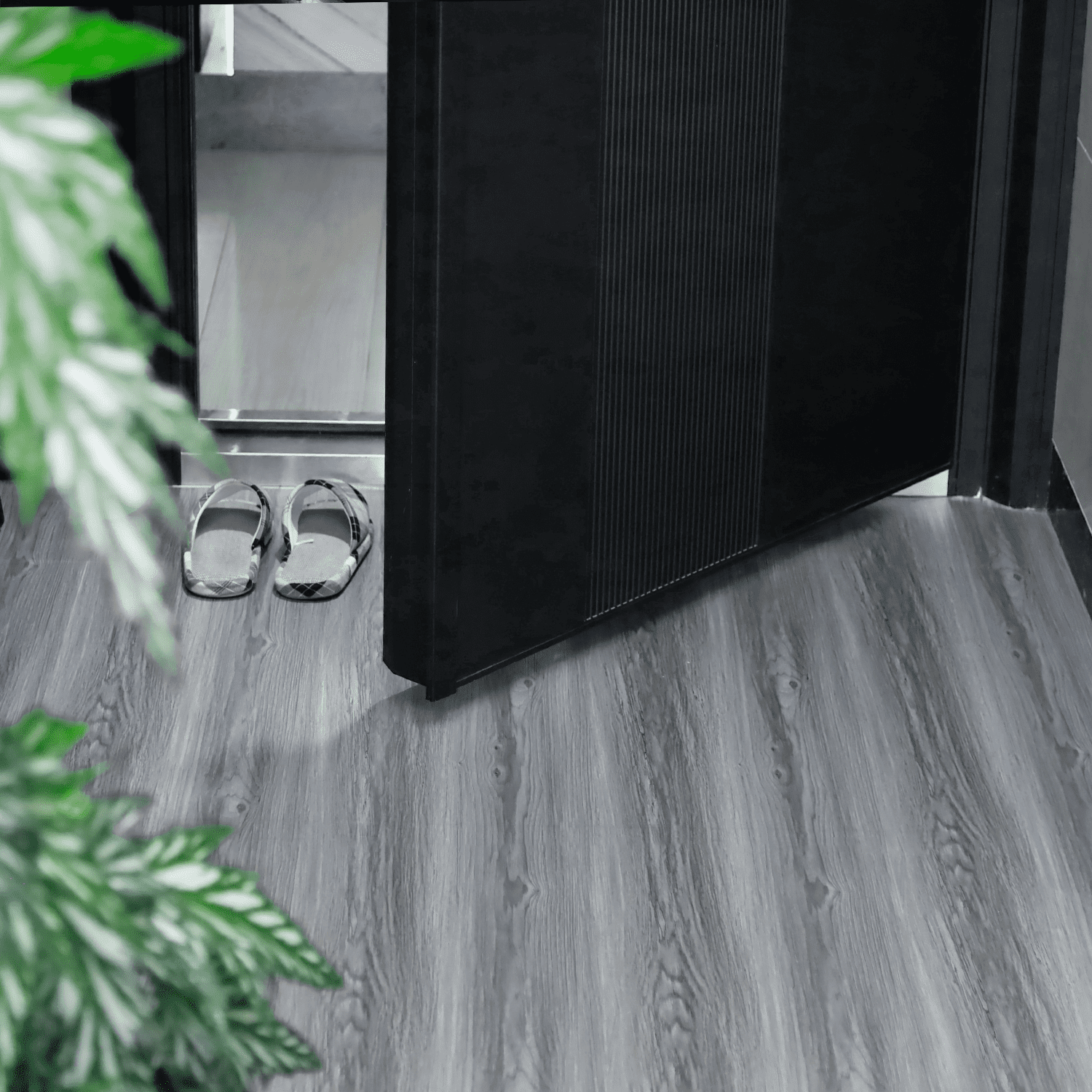 auxua Wood Grain Peel and Stick Floor Tiles – 11.8” Width, Full Roll Length of 118" – Versatile Design for Any Space, Grey Self Adhesive Vinyl Flooring, Waterproof and Non-Slip Features