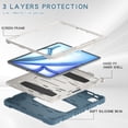 thumbnail image 2 of Dteck Case for iPad  Air 13 inch 2025/2024,Heavy Duty Silicone Case 3-Layer Protection Built-in Pencil Holder Shockproof Kickstand Cover for iPad  Air 13-in. M3/M2,Cornflowerblue, 2 of 5