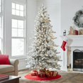 thumbnail image 4 of Fenbeli 7.5ft Pre-Lit Flocked Birmingham Fir Artificial Christmas Tree, 400 LED, Green, 4 of 4