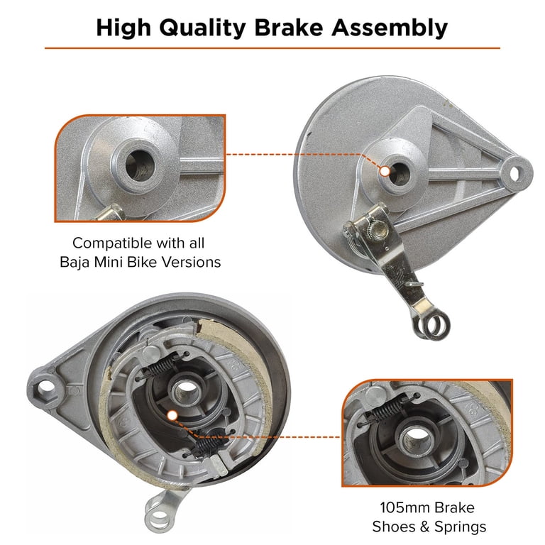 coleman mini bike assembly Regulating Frame Assy for 196cc Bikes and Go-Karts Good mini bike brakes are essential Brake Assembly for the Coleman