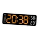thumbnail image 2 of Reloj de pared digital con pantalla grande, semana, fecha, humedad, LED, para el hogar naranja claro blanco, 2 of 9