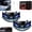 G2-BLUE, variant on Solar Devil Eye LED Car Warning Light Wireless Windshield Rear Window Decor | Wireless Solar Light Decor to Rear Windows on Cars (ORANGE, 2PCS)