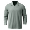 thumbnail image 5 of Hauaitttt Lightweight Mesh Zip Long Sleeve Tee for Men – Breathable Ice Silk Athletic Style Comfortable Fit and Quick Drying T Shirts plus Size Men, 5 of 5