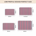 thumbnail image 5 of Red Blue White Striped Door Mat Indoor Outdoor, Modern Simple Stripes Non Slip Welcome Mat with Rubber Backing, Absorbent Fabric Front Door Mats Entryway Rug for Home Patio Entrance 16"x24", 5 of 9