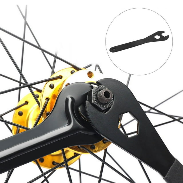Llave de cubo 17/18/19 mm acero al carbono herramienta de reparación de cubo de auricular de pedal antideslizante