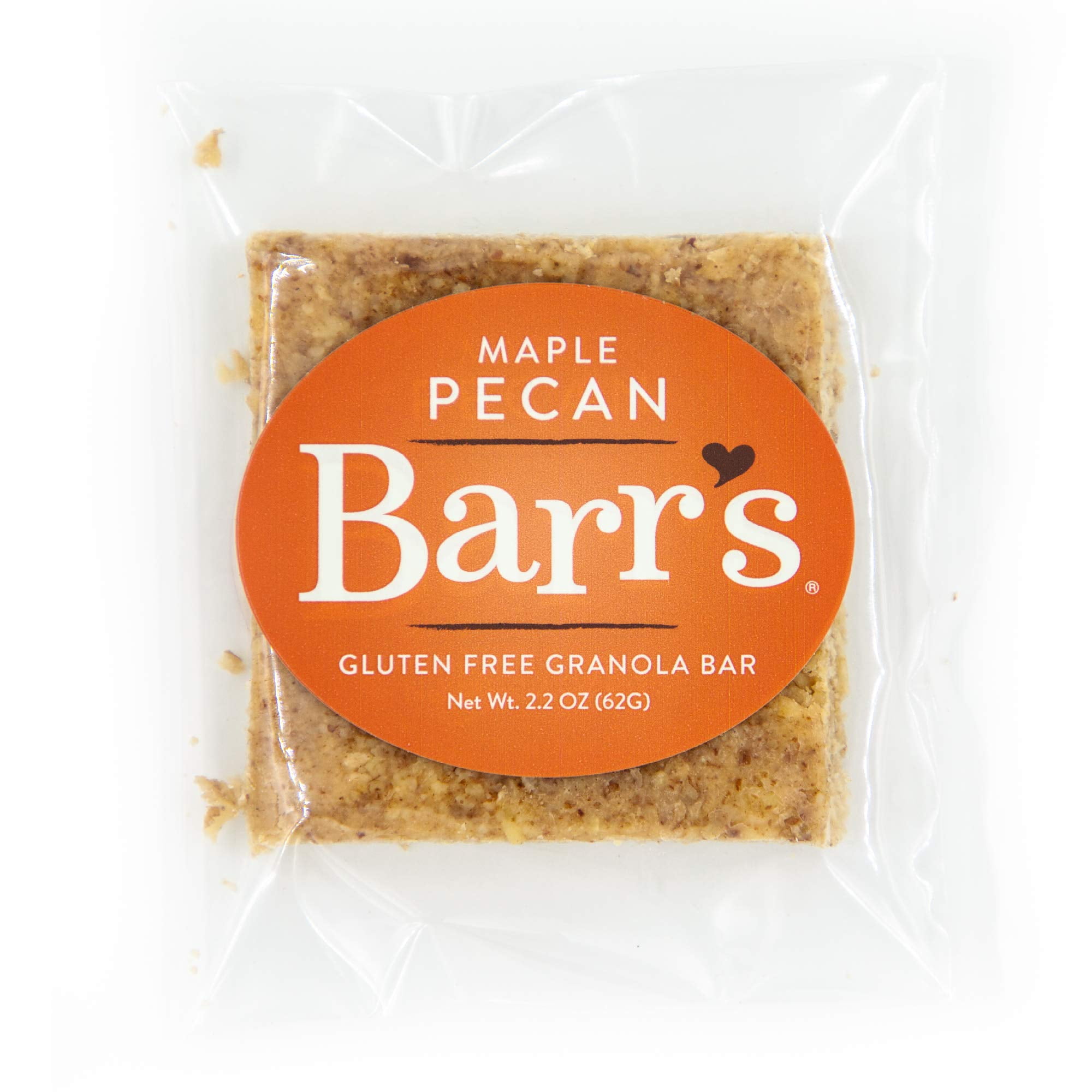 Mrs. Barr’s Natural Foods Granola Bars | Maple Pecan | Certified Organic Gluten Free Oats | Soft Texture | Small Batch | Gourmet Quality | Real Ingredients | 2.2 Ounces (12 Pack)