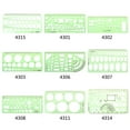 thumbnail image 5 of HEMLBOYW Furniture Construction Black Scale Drafting Drawing Stationery Template Ruler Plastic, 5 of 6