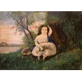 thumbnail image 2 of Hicks, Edward 14x11 Gold Ornate Wood Framed with Double Matting Museum Art Print Titled - Spring, 2 of 4