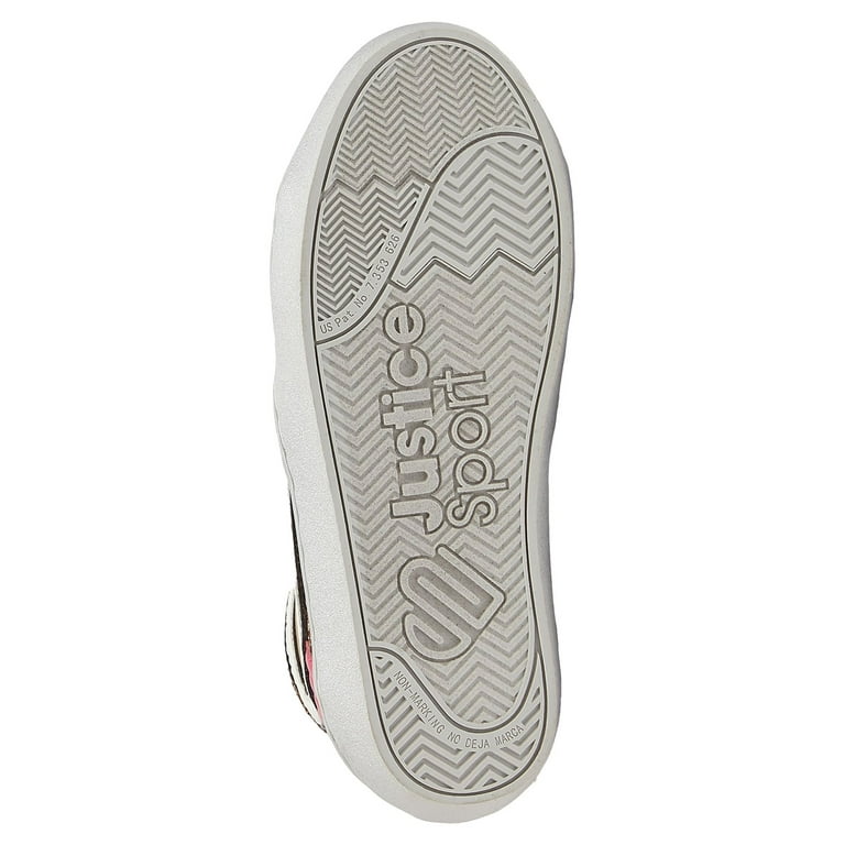 Justice Girls Mid Top Court Sneakers, Sizes 13-4 - Walmart.com Justice Girls Mid Top Court Sneakers, Sizes 13-4 - Walmart.com