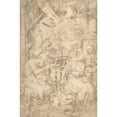 thumbnail image 2 of Trometta (Nicolò Martinelli) 13x18 Black Ornate Wood Framed Double Matted Museum Art Print Titled - The Adoration of the Shepherds (ca. 1565), 2 of 5