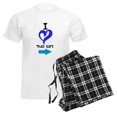 thumbnail image 6 of CafePress - I Love This Girl Men's Light Pajamas - Men's Light Loose Fit Cotton Pajama Set, 6 of 7