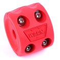 thumbnail image 2 of Warn Winch Cable Stop 108789 Up To 1/2 Inch Cable Diameter; Split Design; Red; Rubber, 2 of 2