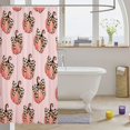 thumbnail image 3 of Manfei Cartoon Halloween Shower Curtain 72Wx84L,Spooky Spider Web Pattern Bathroom Shower Curtain, 3 of 5