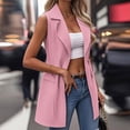 thumbnail image 6 of QQZ 2026 Summer Fall Women's Sleeveless Vest Tops - Lightweight Breathable Lined Trendy Casual Work Office Blazer - Pockets Women’s Jackets Fall Long Sleeve, 6 of 9