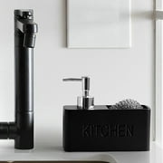 Kitchen Sink Caddy with Soap Dispenser Pump for Countertop Kitchen Bathroom Marble