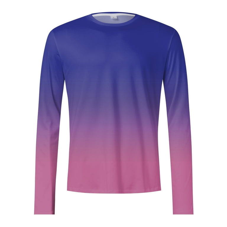 【美品】Edge Gradient Long Sleeve T-shirt Gradient Green Men's Long Sleeve Sports T-Shirt | Wild Tee ®
