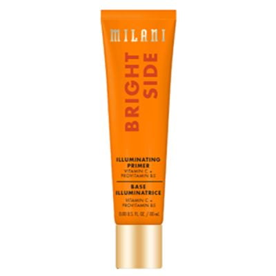 Milani Bright Side Primer para maquillaje (1.0 FlOz.) - Primer facial iluminador para piel húmeda