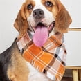 thumbnail image 4 of Plaid Dog Bandana Pet Triangle Scarf Pet Neckwear Apparel, with Fringed Trim, Classic Checkered Pattern, Comfortable Fabric - for Small Medium Large Dogs, Daily Wear, Outdoor Activities, Pet Shows, F, 4 of 4