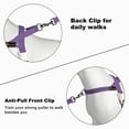 thumbnail image 4 of Plutus Pet Cotton Dog Harness and Leash Set, Reflective and Soft Padded, Medium Purple, XS, 4 of 8
