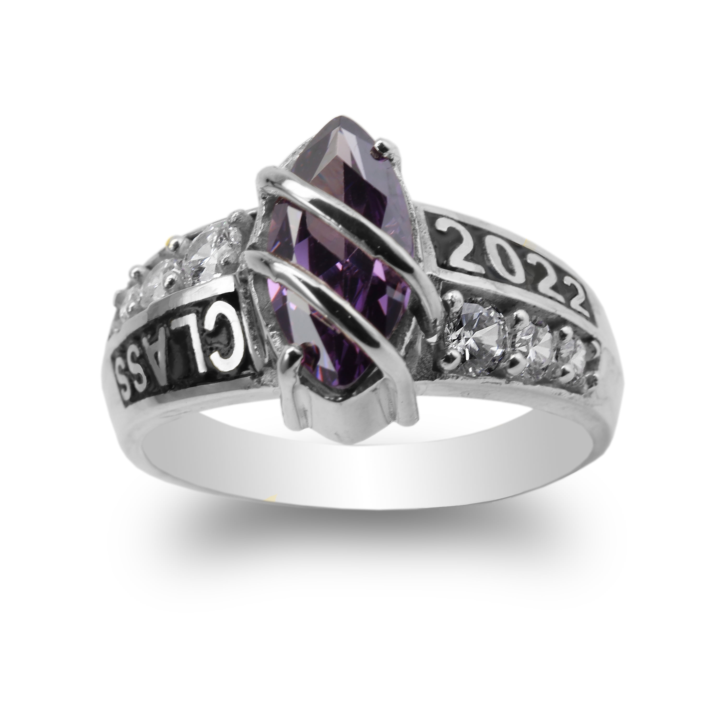 Purple Sweetheart Ring Dish