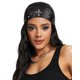 thumbnail image 2 of Gorra motera Hachapy Leather para mujer, ajustable, color negro, 2 of 6