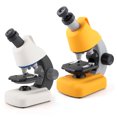 thumbnail image 2 of Vogacara Microscopio biológico giratorio de 360 ​​grados para principiantes, microscopio LED de aumento 100X 1200X, herramienta educativa Juguetes Educativos Blanco, 2 of 6