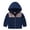 Navy, variant on EQWLJWE Children's Baby Boys Girls Leopard-print Jacket Fleece Hooded Zipper Jacket Girls' Outerwear Holiday Clearance