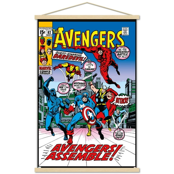 Marvel Avengers (Comic) - Avengers #82 Wall Poster with Magnetic Frame, 22.375" x 34"