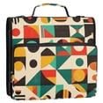 thumbnail image 5 of FORMRS Zipper Binder with Shoulder Strap 2-inch Ring 500 Sheet Capacity File Bag, Beige Geometric, 5 of 5