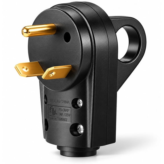Camper/RV Replacement Plug | Replace a 30-Amp Plug on Extension Cord | Polyvinyl Plastic.