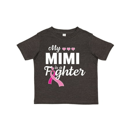 

Inktastic Breast Cancer Awareness My Mimi is a Fighter Gift Toddler Boy or Toddler Girl T-Shirt