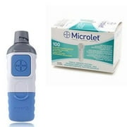 Bayer Microlet 2 Lancing Device and Microlet Lancets Box of 100