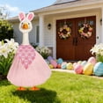 thumbnail image 7 of Easter Goose Outfit Pretty Adorable Charming Festive Dress and Hat Set for 23 Inch Goose Statue Polyester Costume Patio Garden Decoration Spring Holiday Porch Goose Accessories, 7 of 7