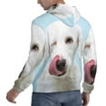 thumbnail image 6 of Wukai Puppy Licks Nose Print Men Hoodies Fleece Sweatshirts Long Sleeve Sweaters Pullover Fall Outfits Winter Clothes-4X-Large, 6 of 7