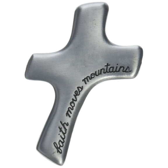 Cathedral Art Faith Moves Mountains Palm Cross, 2-7/8" x 1-7/8"