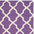 thumbnail image 4 of SAFAVIEH Cambridge Liam Geometric Wool Area Rug, Purple/Ivory, 2' x 3', 4 of 6