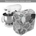thumbnail image 2 of Floral Stand Mixer Cover, Overview of Hibiscus Flower Silhouettes, Kitchen Appliance Organizer Bag Cover with Pockets, 5 Quarts, Purpleblue Pale Taupe, by Ambesonne, 2 of 4